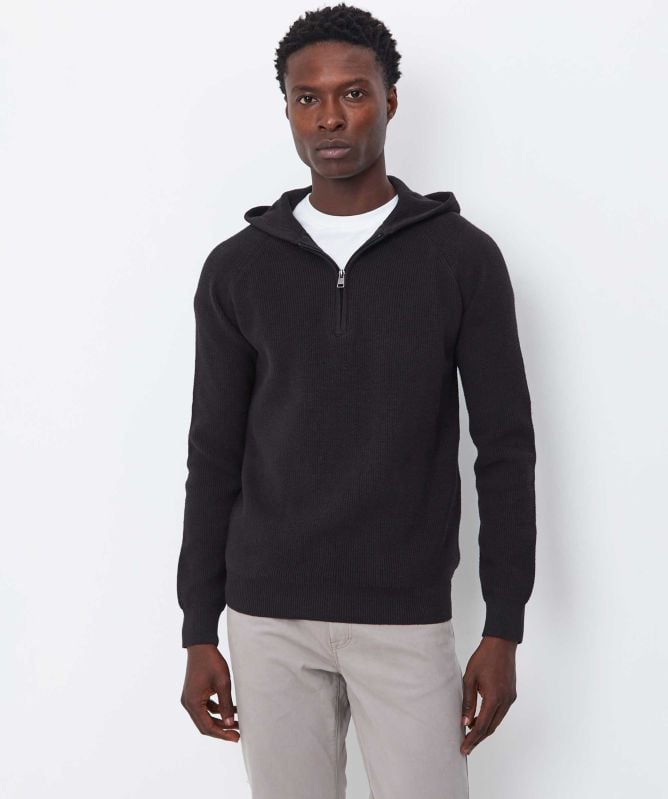 Seinse Knitted Zip Hoodie