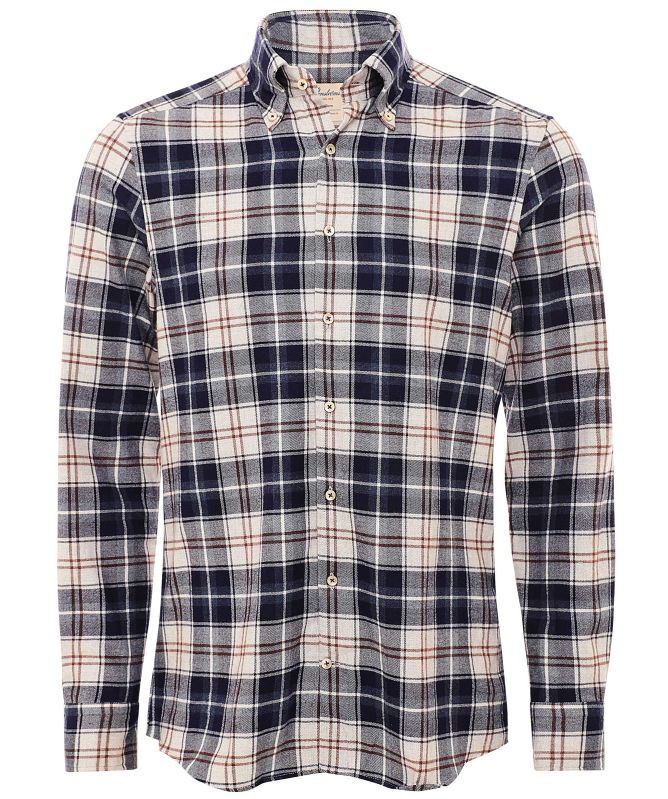 Stenstroms Slimline Flannel Check Shirt