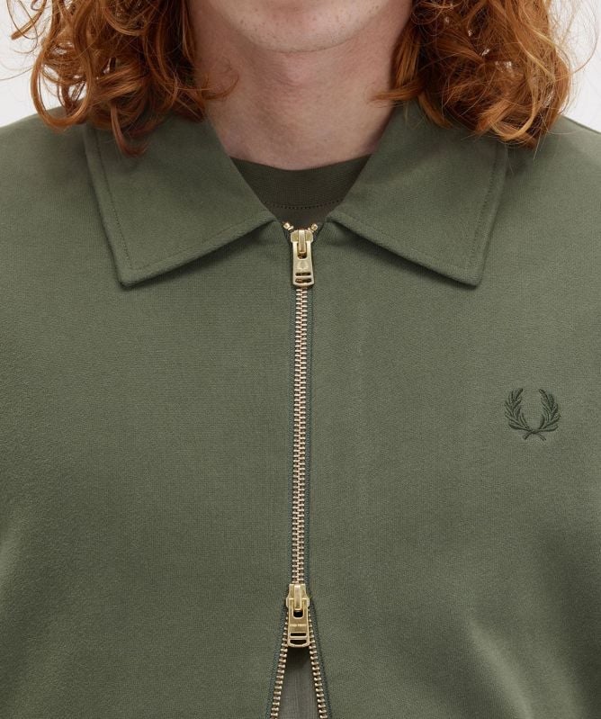 Fred Perry Zip-Through Collar Sweatshirt