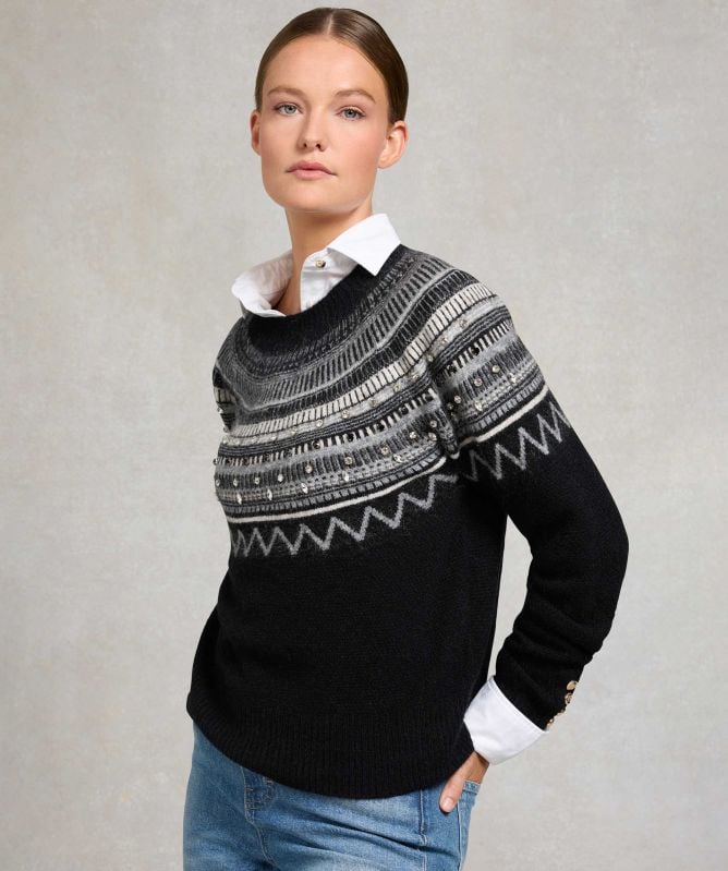 Holland Cooper Jasmine Crew Neck Knit Jumper