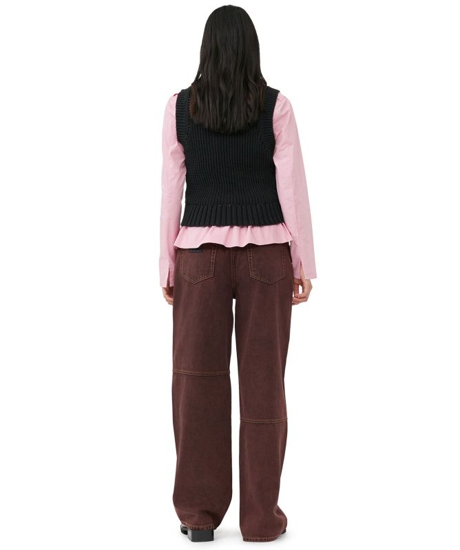GANNI Organic Cotton Rope Vest