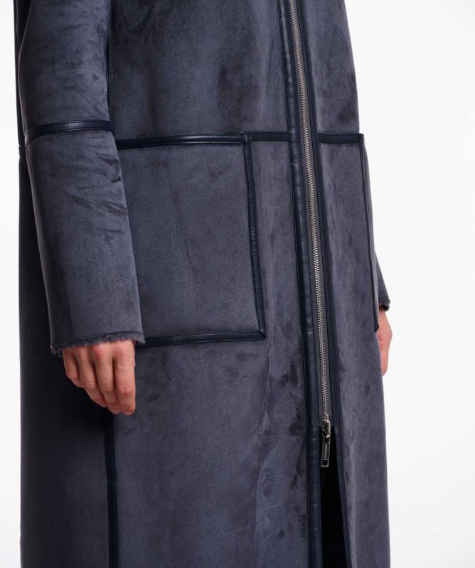 Rino and Pelle Ova Reversible Hooded Coat