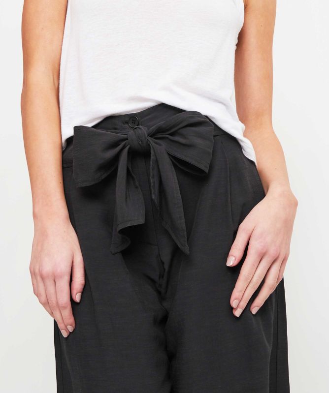 Lurdes Bergada Tie Waist Linen Blend Trousers