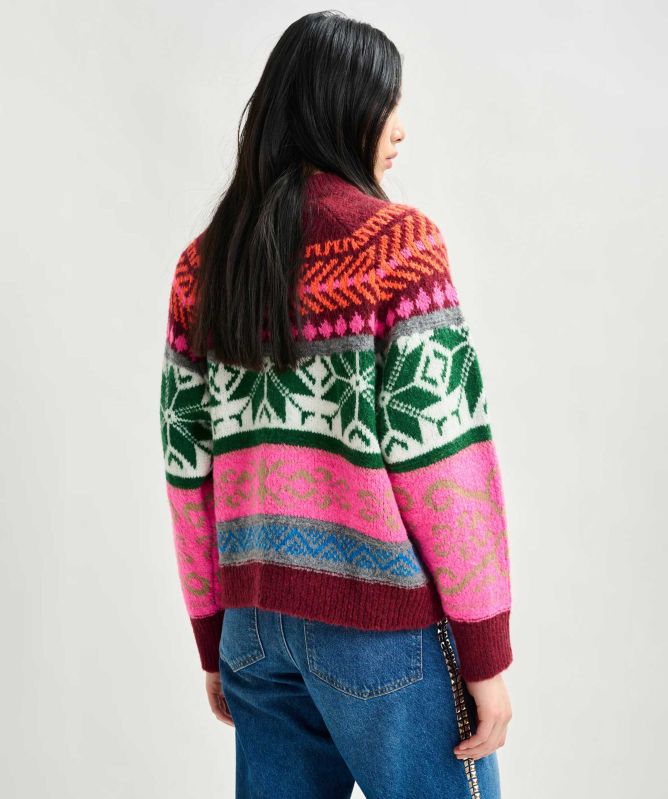 Essentiel Antwerp Irelando Mélange Knit Jacquard Jumper