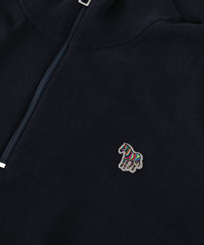 Paul Smith Half-Zip Zebra Jumper
