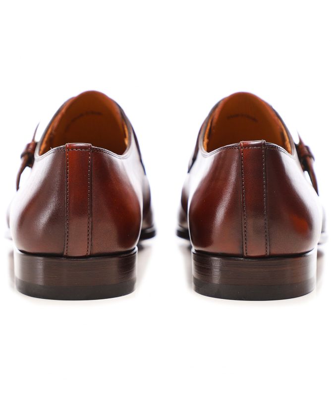 Magnanni Leather Monk Shoes
