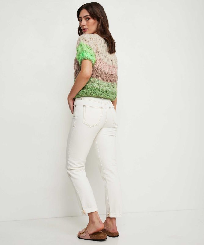 FRAME Le Mec Raw After Cropped Jeans