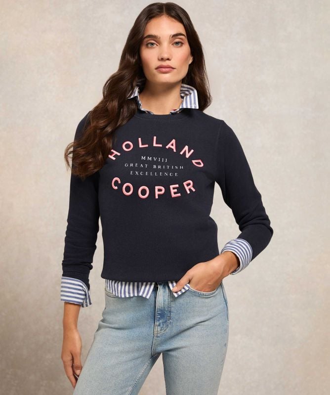 Holland Cooper Varsity Crew Sweatshirt