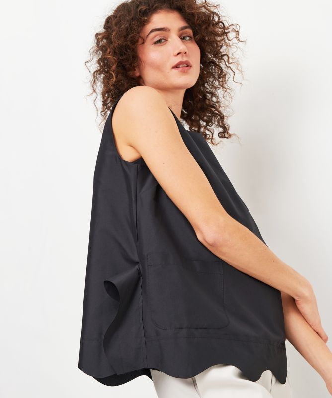 Bize Sleeveless Frill Top