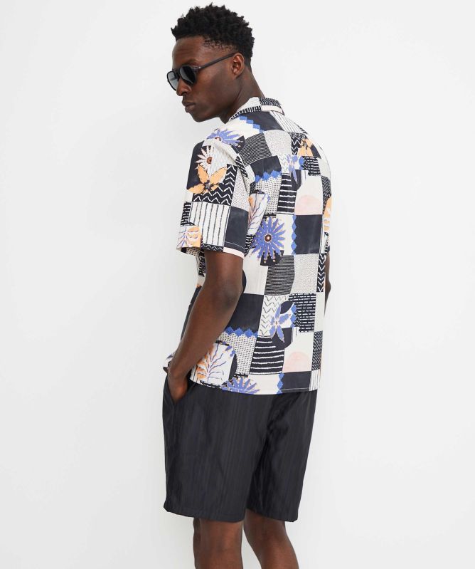 Wax London Patchwork Floral Didcot Shirt