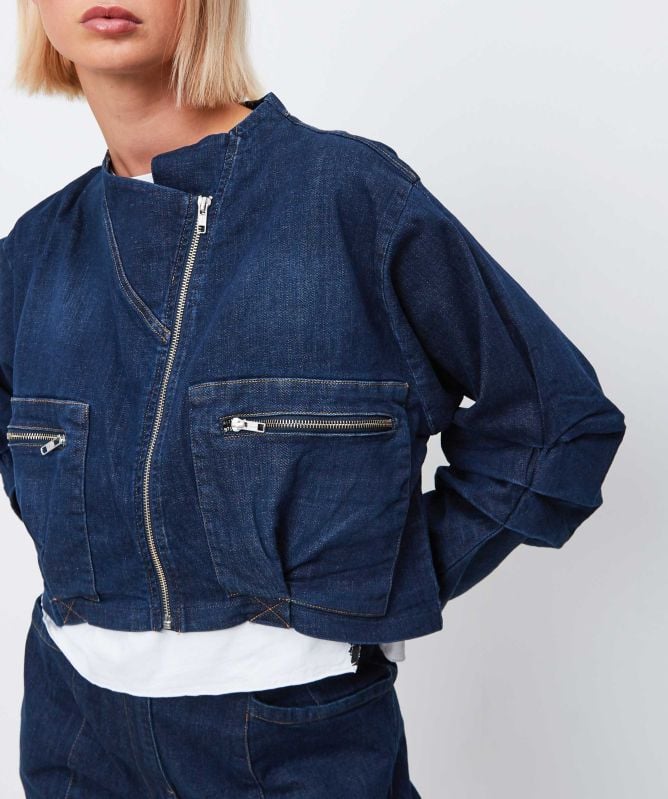Lurdes Bergada Cropped Denim Jacket