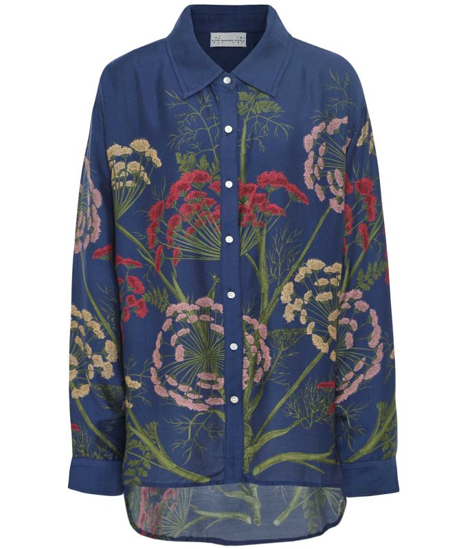 One Hundred Stars Parsley Seed Navy Shirt