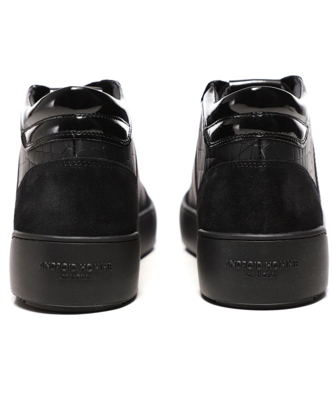 Android Homme Leather Mock Croc Propulsion Mid Geo Sneakers