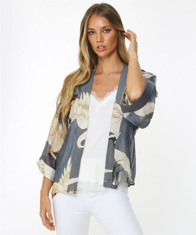 One Hundred Stars Stork Kimono