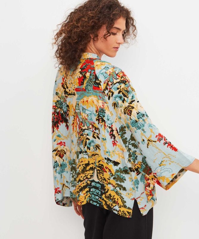 One Hundred Stars China Tree Aqua Summer Jacket