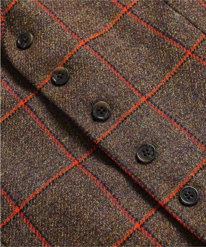 J. Blades Wool Windowpane Check Vest