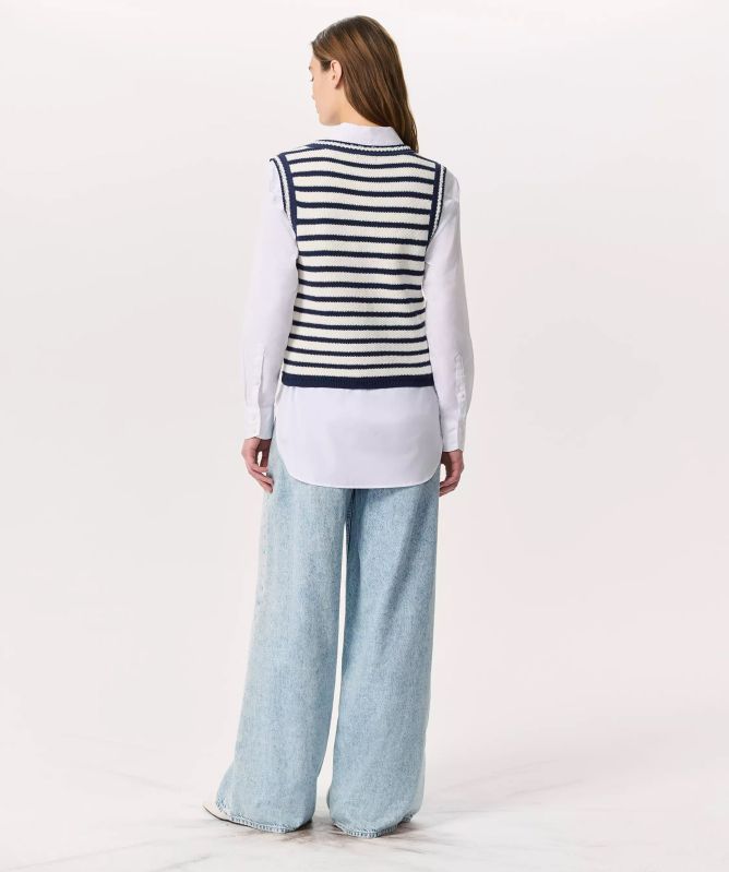 Rag and Bone Meghan Striped Vest