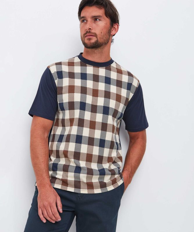 Aquascutum Macro Check T-Shirt