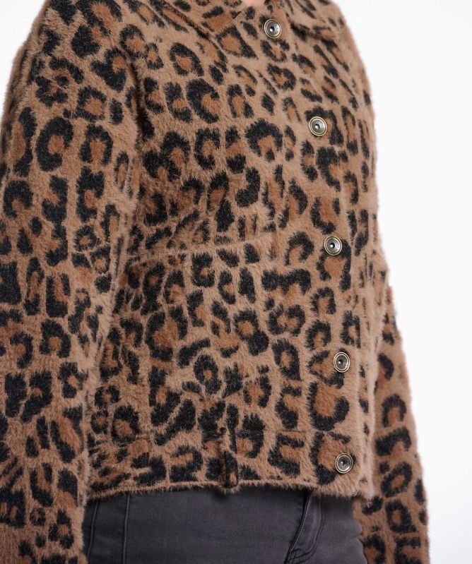 Rino and Pelle Bubbly Leopard Jacket