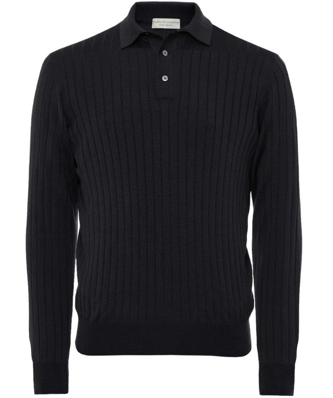 Filippo De Laurentiis Merino Ribbed Polo