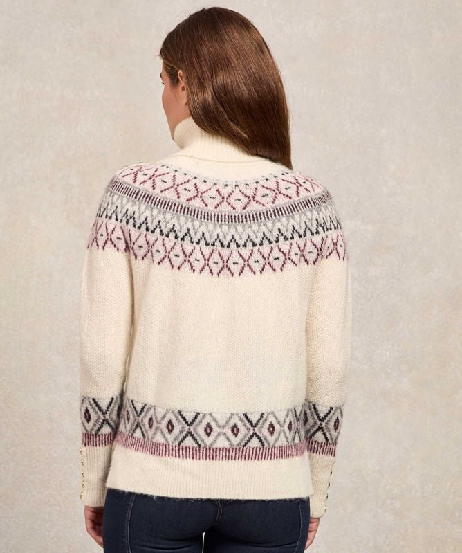 Holland Cooper Fairisle Turtleneck Jumper