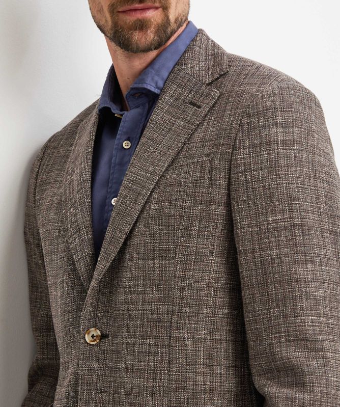 Sand Linen Blend Star Napoli Blazer