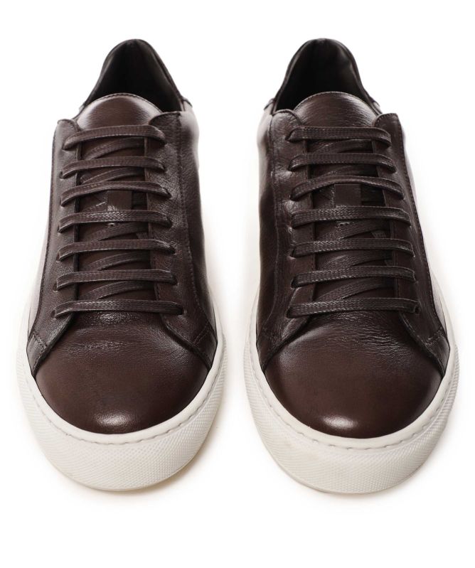Joss Buffalo Leather Trainers