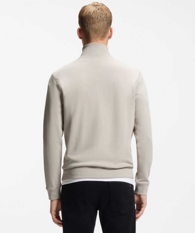 BOSS Cotton Half-Zipper Zetrust Sweatshirt