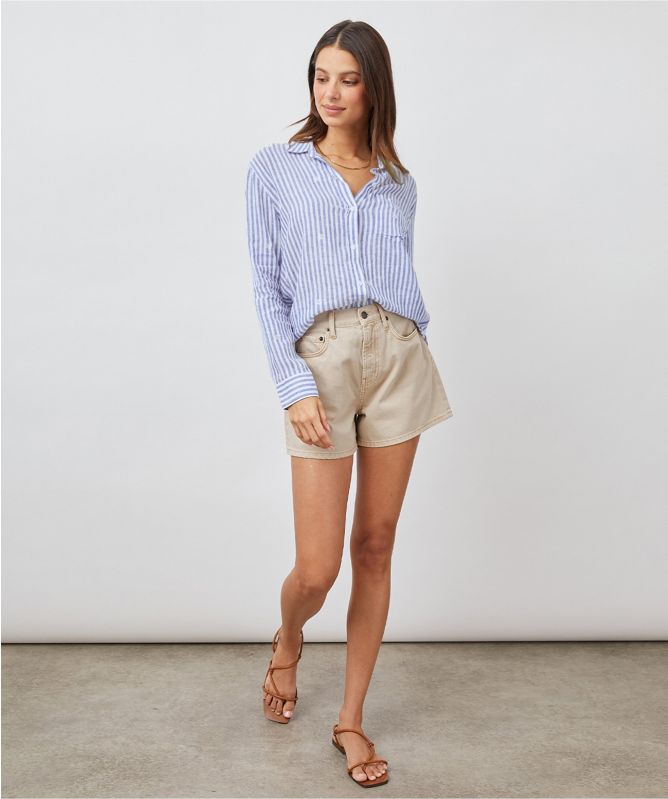 Rails Linen Striped Daisy Charli Shirt