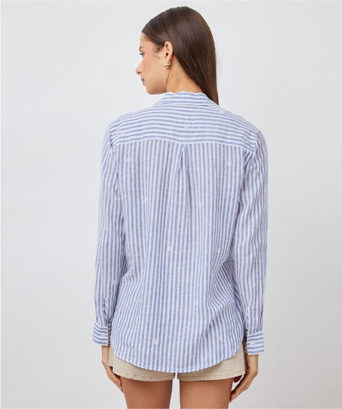 Rails Linen Striped Daisy Charli Shirt