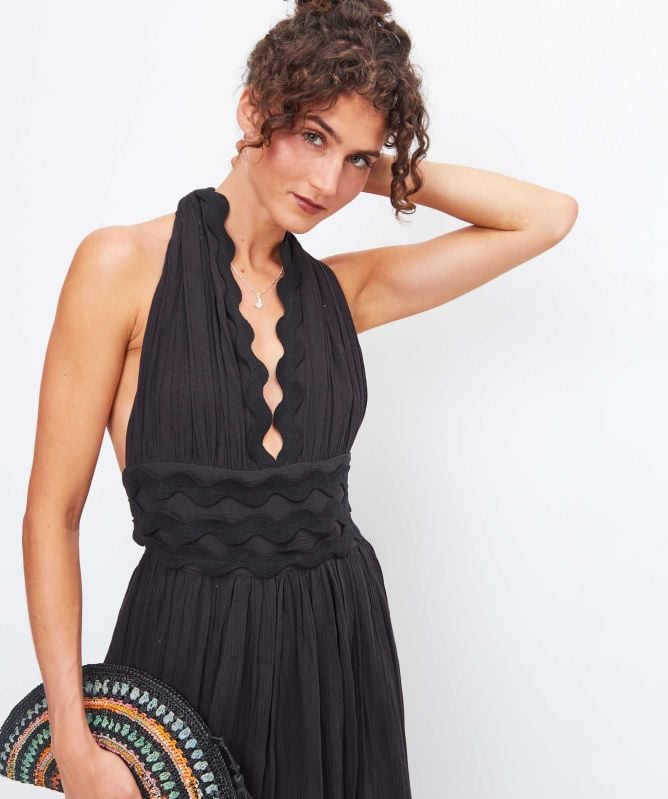 Kallisto’s Nymphs Long Halter Neck Dress