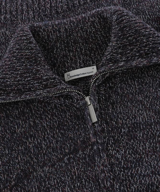 Knowledge Cotton Quarter Zipper Sweater