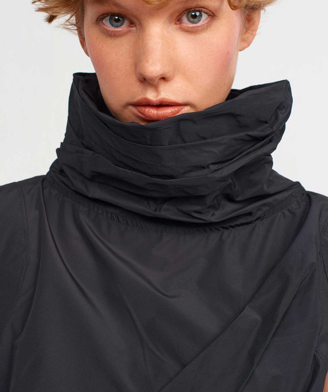 NU London High Neck Taffeta Blouse