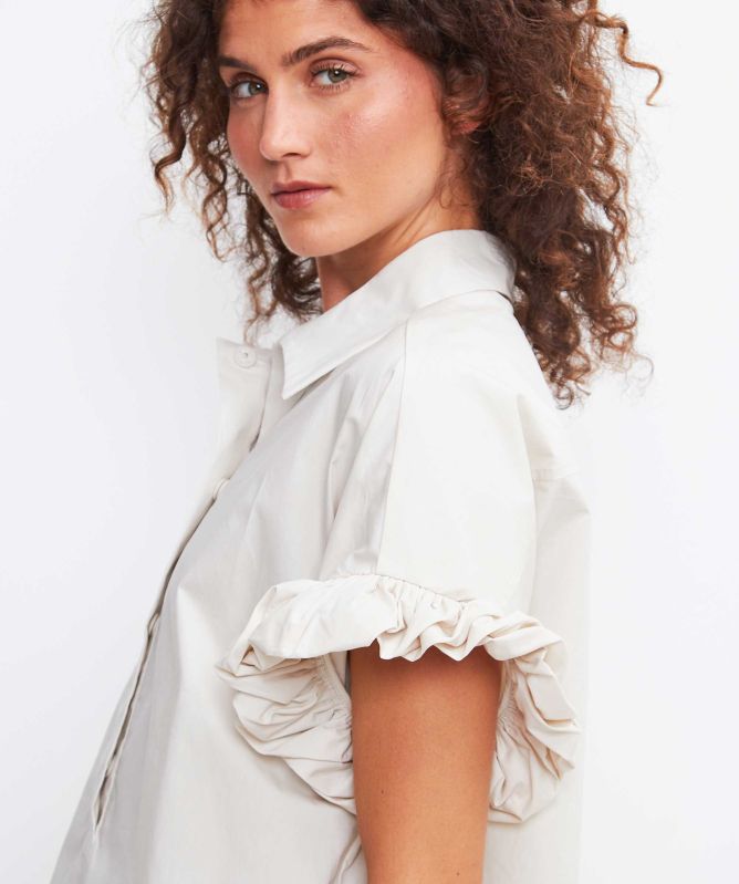 MEIMEIJ Frill Sleeve Top