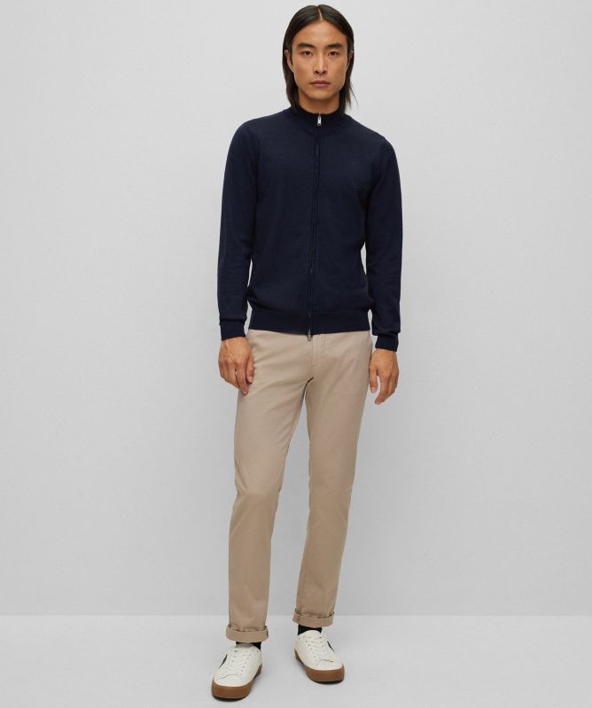 BOSS Virgin Wool Balonso-L Cardigan