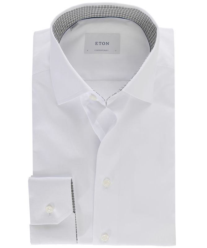 Eton Geo Twill Contemporary Fit Shirt