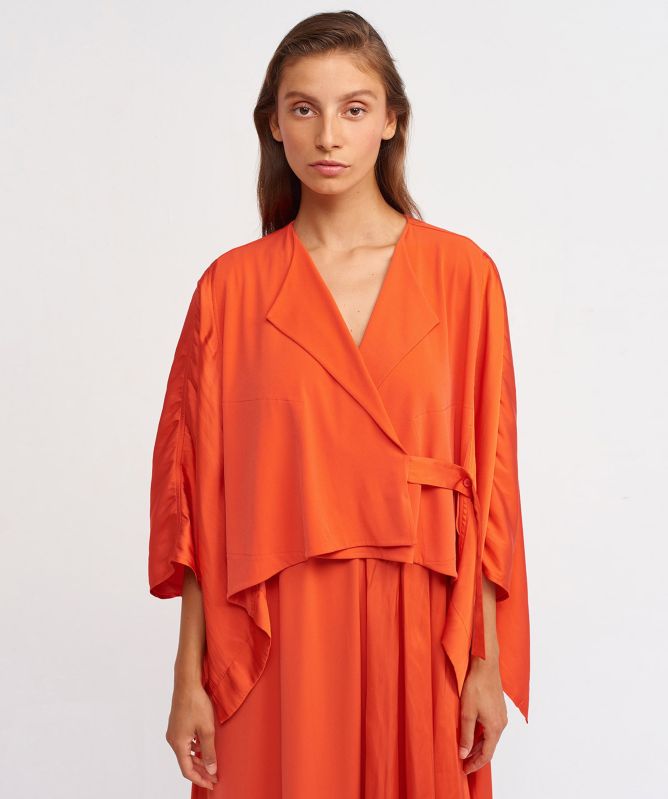 NU London Satin Belt Jacket