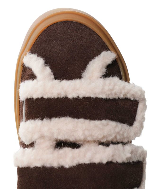 INUIKII Shearling Low Velcro Trainers