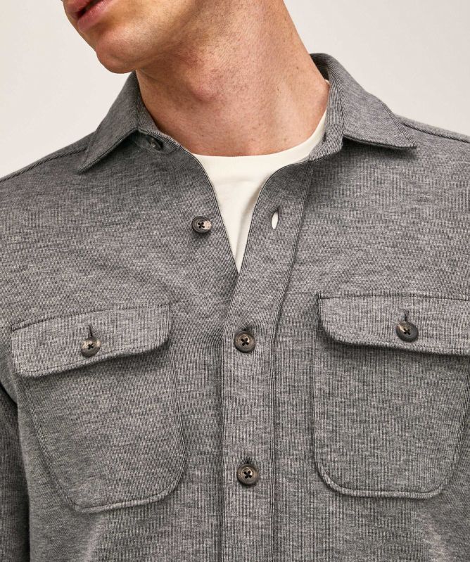 Hackett Double Faced Jersey Overshirt