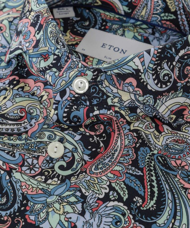 Eton Slim Fit Paisley Shirt
