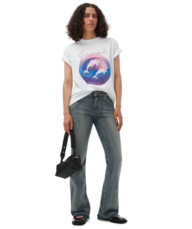 GANNI Relaxed Dolphin T-Shirt