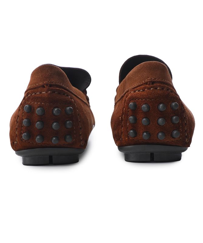 Jules B Suede Horse Bit Driving Loafers