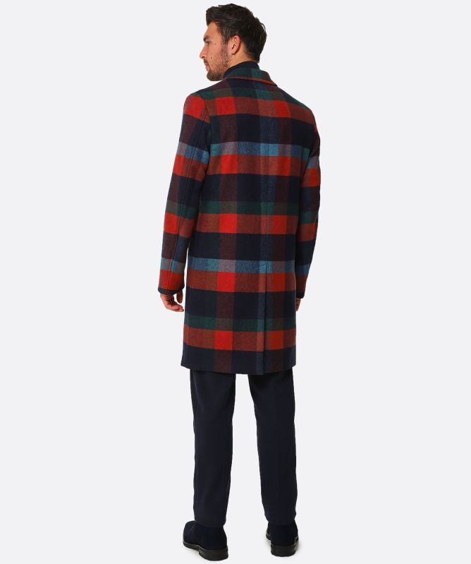 Paul Smith Wool Mix Check Coat