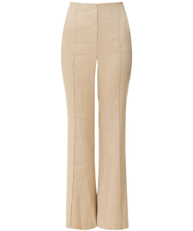 Veronica Beard Komi Twill-Linen Trousers