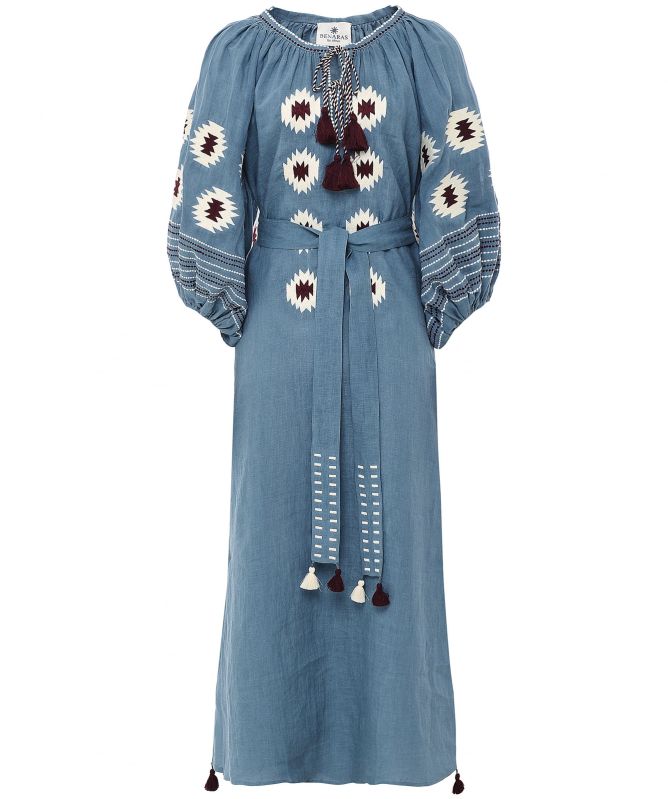 Benaras Sylvia Veronica Linen Dress