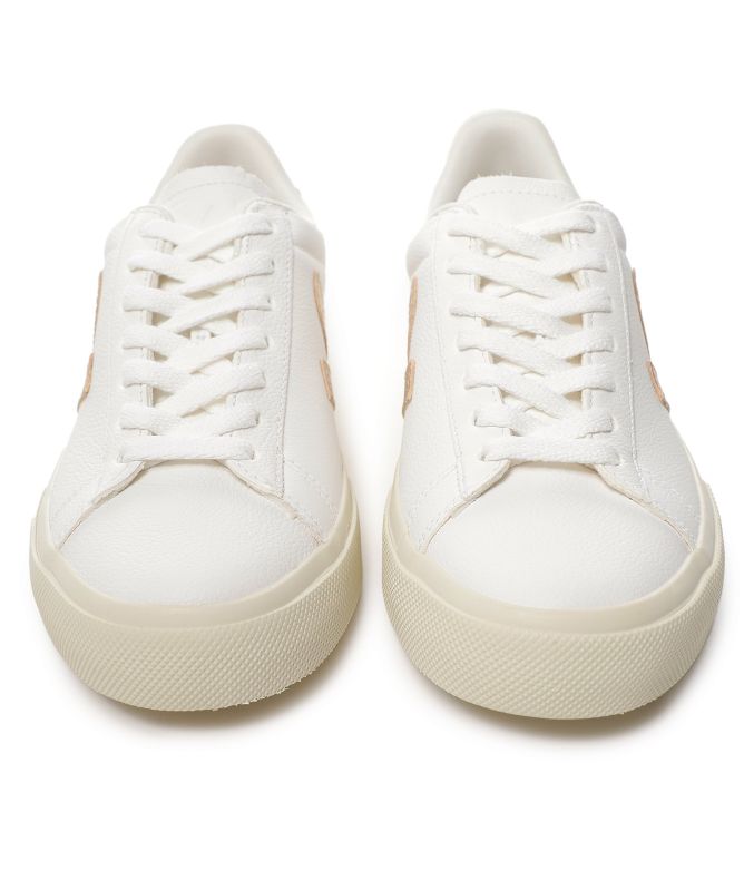 VEJA Campo Chromefree Leather Metallic Trainers