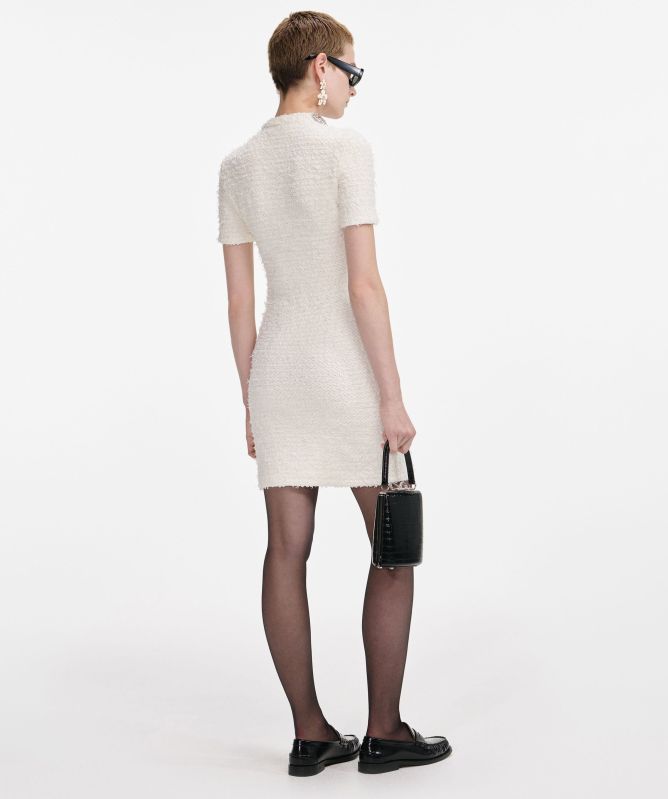 Self-Portrait Bouclé Knit Dress