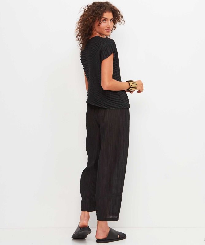 Thanny Pleated Cropped Trousers