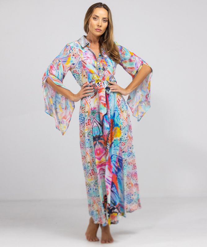 Inoa Canberra Silk Freya Shirt Dress