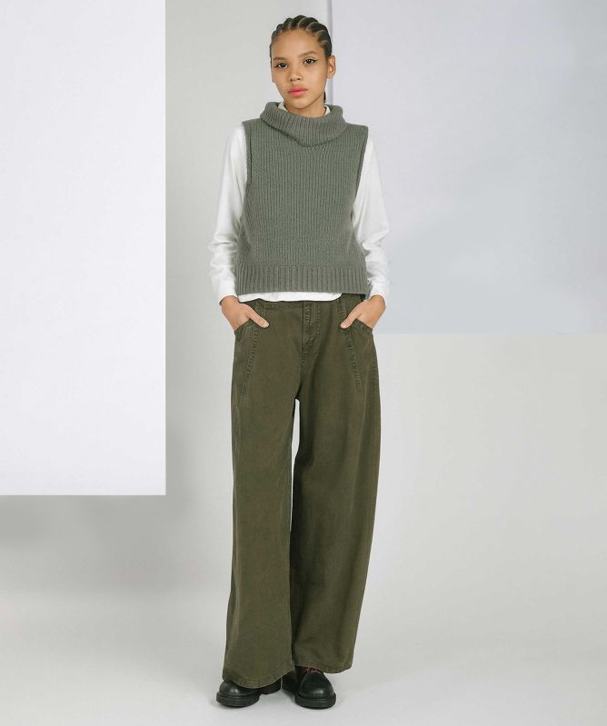 Lurdes Bergada Wool-Blend Knit Tank top